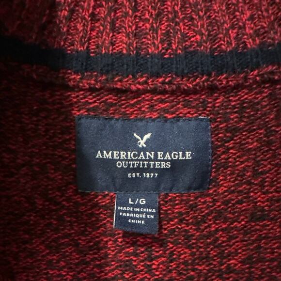 American Eagle Henley Sweater Mens Large - Picture 3 of 5